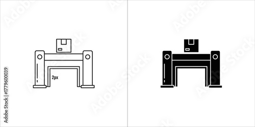 Conveyor belt for delivery and shipping service