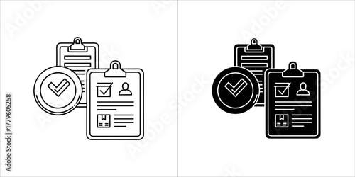 Compliance icon, representing regulatory standards