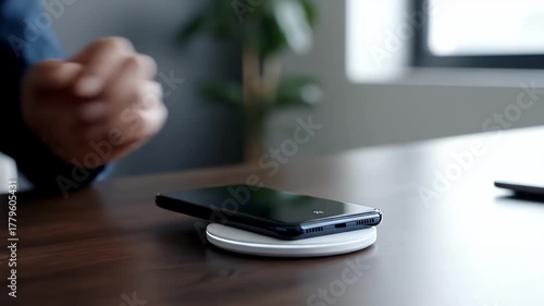 Wireless Charging Convenience: A Modern Tech Lifestyle.