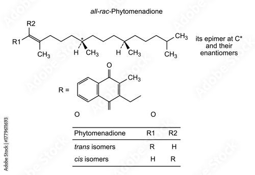 all-rac-phytomenadione, chemical structure of all-rac-phytomenadione, drug substance