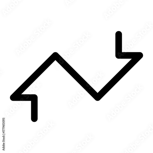 arrow illustration up down a simple sign, for business or transfer 