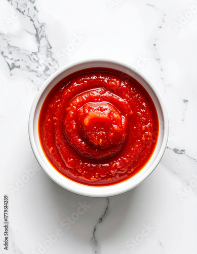 a bowl of tomato passata