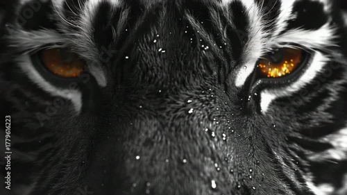 tiger's close-up view