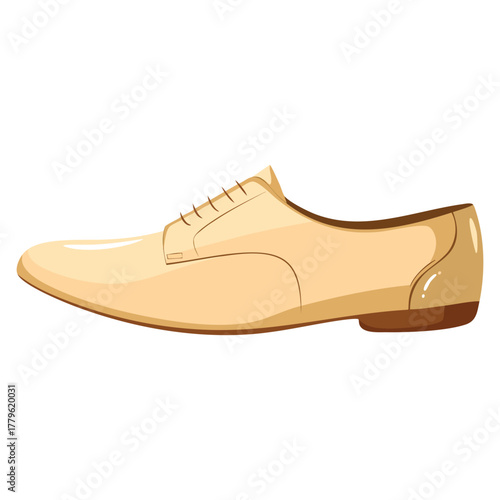 Vector illustration of shoe isolated on white background ideal for casual fashion footwear style accessory or seasonal design and creative artwork project