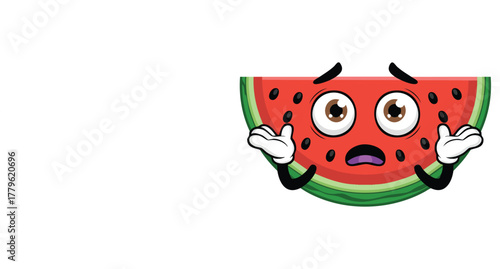 Vector illustration of watermelon on white background suitable for fruit design packaging summer themed food illustrations and healthy produce concepts