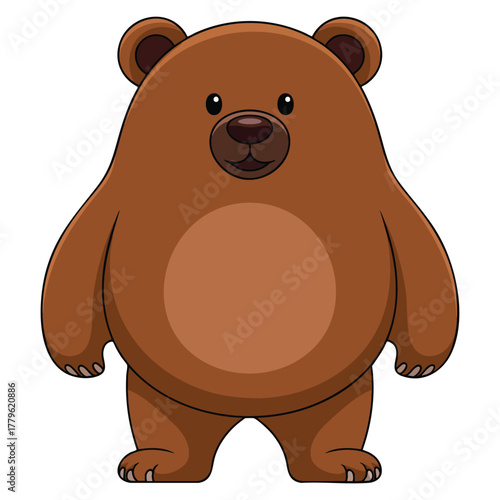 Vector illustration of wombat isolated on white background ideal for marsupial wildlife animal study nature or fauna themed educational artwork