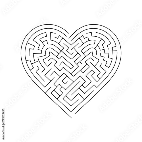 heart maze puzzle