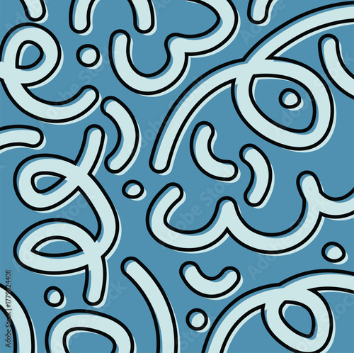 Colorful abstract hand drawn vector doodles