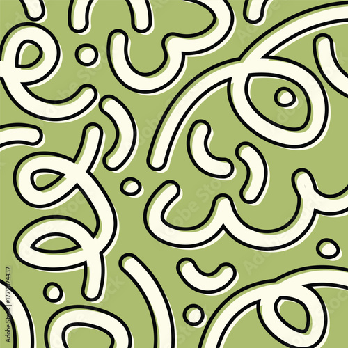 Colorful abstract hand drawn vector doodles