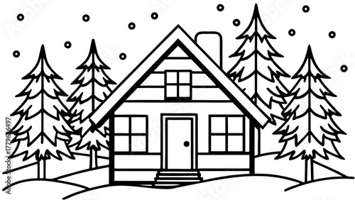 house and tree christmas christmas