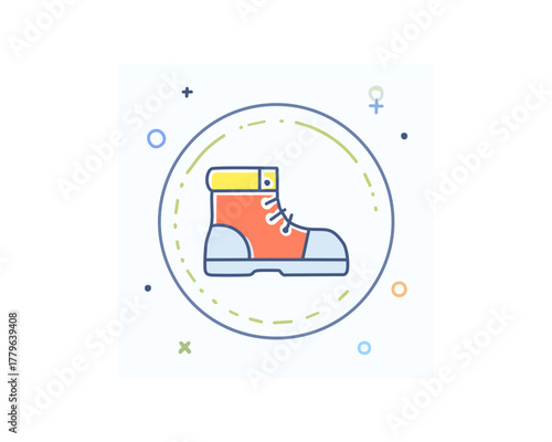 Hiking boot logo