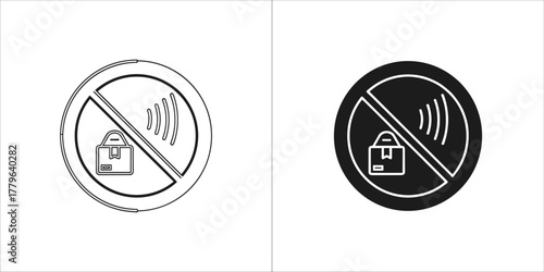 No package delivery signal icon