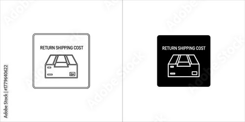 Return shipping no cost icon