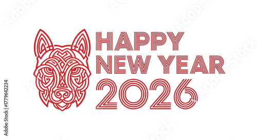Happy New Year 2026 Celebrate the Year of the Dog with Festive Designs and Greetings