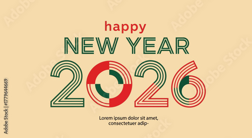 Celebrate New Year 2026 with Festive and Modern Design