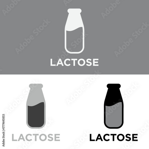  Lactose free icon design healthy food vector