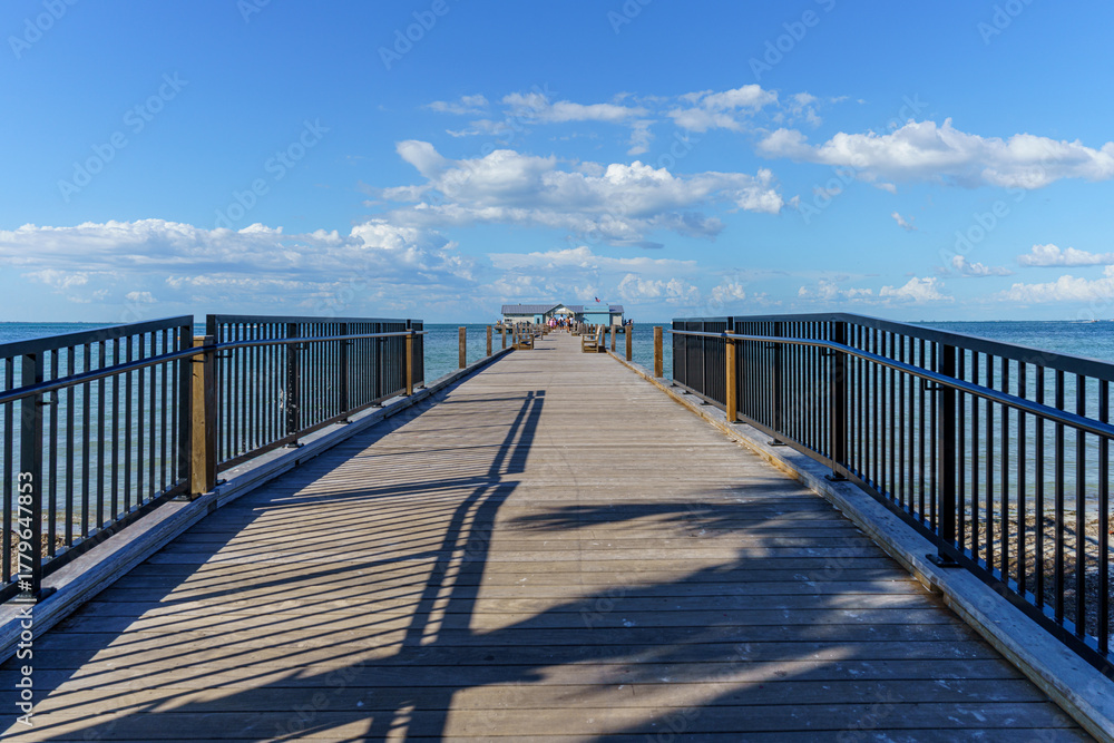 Obraz premium Ocean Pier at Holmes Beach, Anna Maria Island