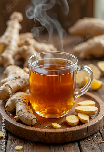 Ginger Lemon Tea – Warm Herbal Drink with Fresh Ginger