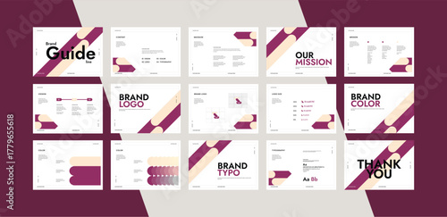 Clean Corporate Brand Identity Template — Modern Branding Guideline, Editable Style Manual, Professional Business Presentation Design
