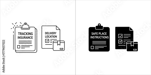Delivery instructions and insurance document