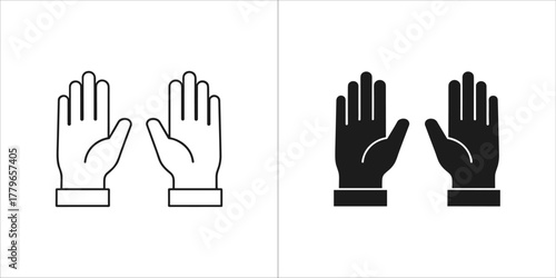 Two hands with open palms