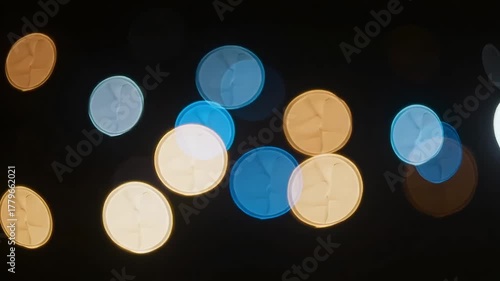 Bokeh lights abstract background wallpaper for desktop and mobile phone colorful circles pattern design