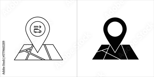 Delivery location on map