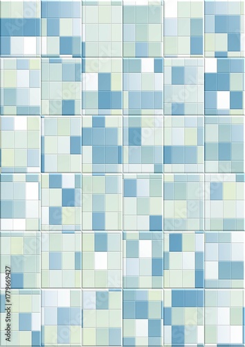 Pastel abstract tile square seamless pattern background.	