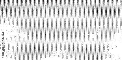 Subtle halftone grunge urban texture vector. Distressed overlay texture. Grunge background. Abstract mild textured effect. Vector Illustration. Black isolated on white. EPS10.