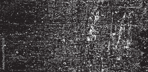 Scratched and Cracked Grunge Urban Background Texture Vector. Dust Overlay Distress Grainy Grungy Effect. Distressed Backdrop Vector Illustration. Isolated Black on White Background. EPS 10.