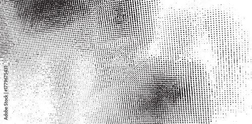 Subtle halftone grunge urban texture vector. Distressed overlay texture. Grunge background. Abstract mild textured effect. Vector Illustration. Black isolated on white. EPS10.