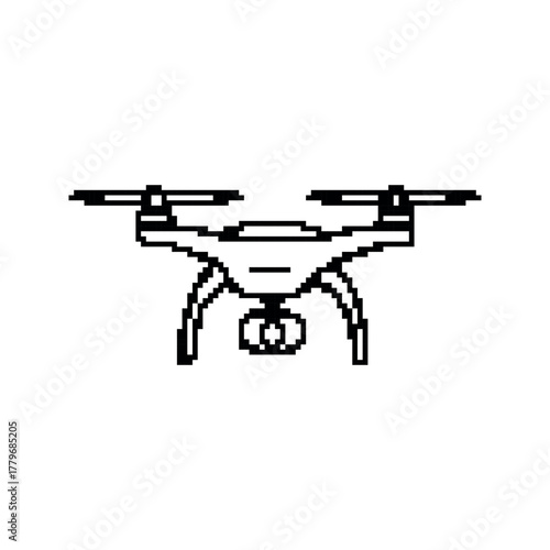 Various People Interacting with Technology in Pixelated Style