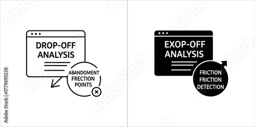 Dropoff analysis and friction detection icon