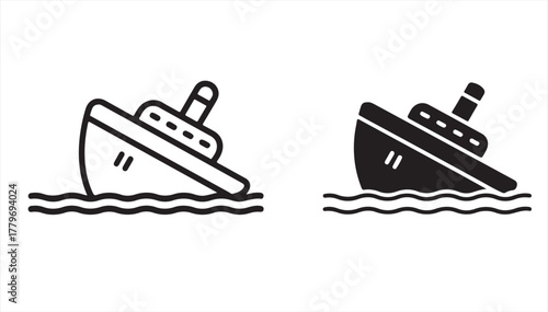 Nautical Silhouette Collection – Ship and Boat Vector Designs for Marine Concepts