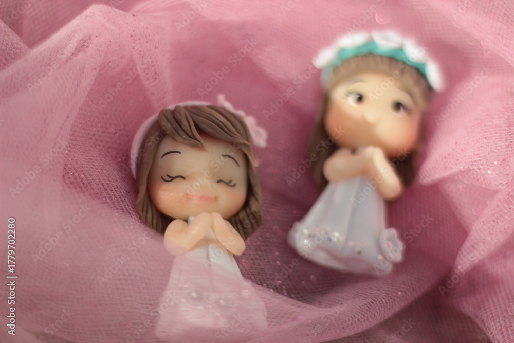 Fototapeta premium Biscuit angels for christening