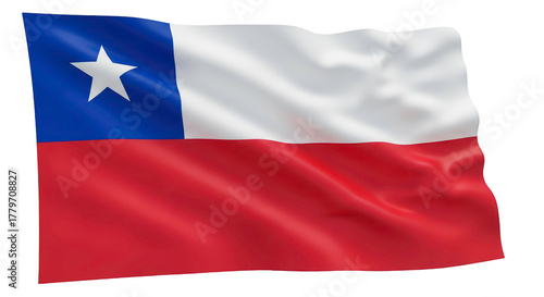 Vibrant waving national flag of the Republic of Chile with its prominent star, high quality transparent PNG file (चिली झंडा) Free Download Vibrant waving national flag of the Republic of Chile with its prominent star, high quality transparent PNG file (चिली झंडा) - GFXLoad