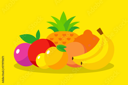 Assorted fruits still life