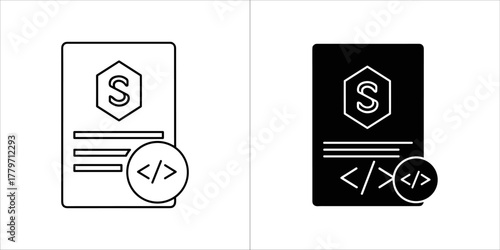 Software development file for application coding