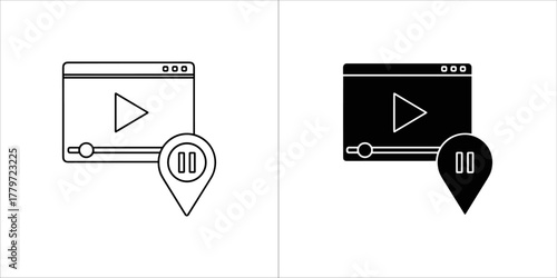 Legal document with justice scale icon, symbolizing law, agreement, and regulation, isolated on white