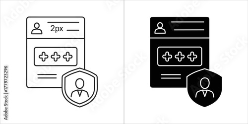 Simple line art icon of a storefront with an awning, representing retail, shopping, and small business