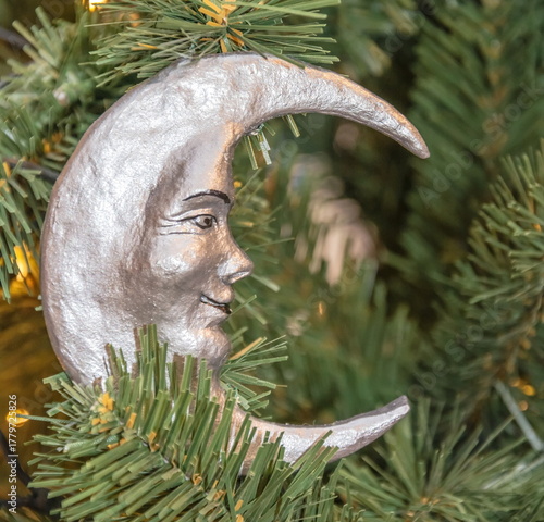 Christmas Tree Toy - Silver moon