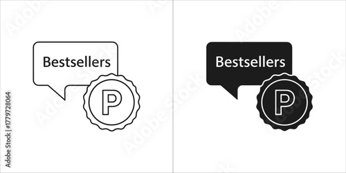 Bestseller vector icon for your project
