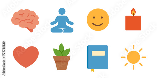 wellness icon. mental health icon.