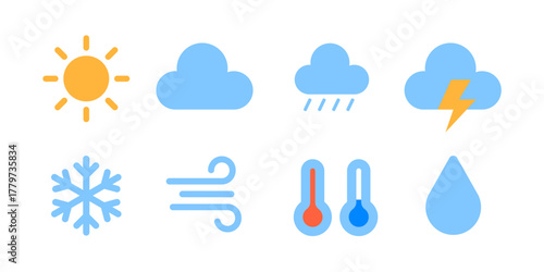 weather icon. weather icon set