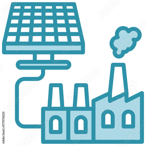 Energy Grid Icon, Mini Illustration Relate To Industry 4-0, Modern Industry. Use For Modern Concept, Ui, Ux Web And App Development.