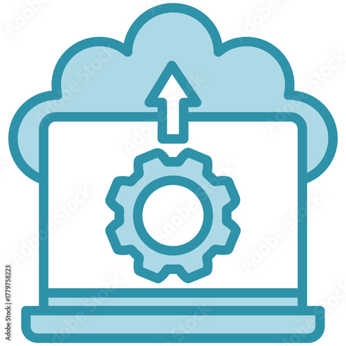 Edge Computing Icon, Mini Illustration Relate To Industry 4-0, Modern Industry. Use For Modern Concept, Ui, Ux Web And App Development.