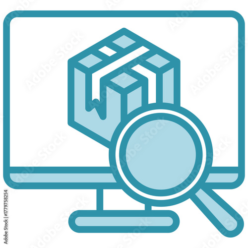 Inspection Icon, Mini Illustration Relate To Industry 4-0, Modern Industry. Use For Modern Concept, Ui, Ux Web And App Development.