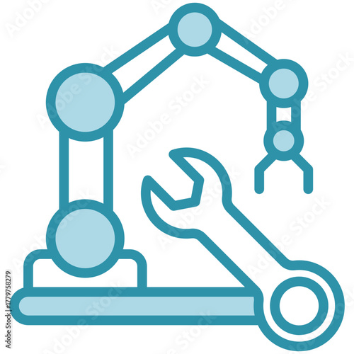 Maintenance Icon, Mini Illustration Relate To Industry 4-0, Modern Industry. Use For Modern Concept, Ui, Ux Web And App Development.