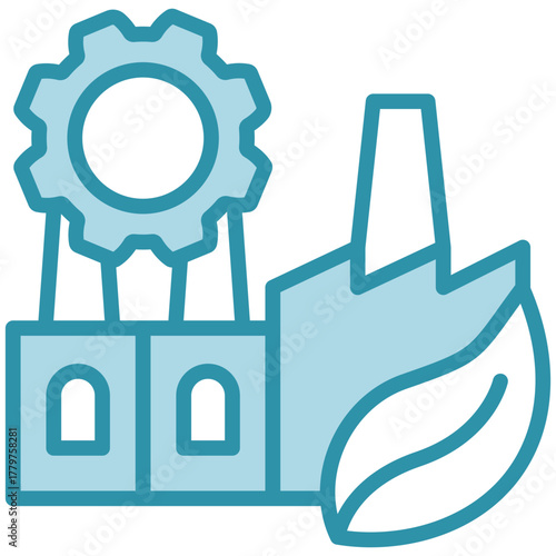 Manufacturing Icon, Mini Illustration Relate To Industry 4-0, Modern Industry. Use For Modern Concept, Ui, Ux Web And App Development.
