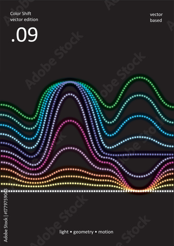 Abstract Color Symphony Fluid Spectrum Harmony Lines of Gentle Motion